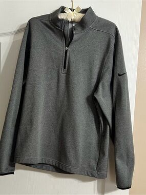 Nike Men’s Charcoal Gray Half-Zip Pullover
